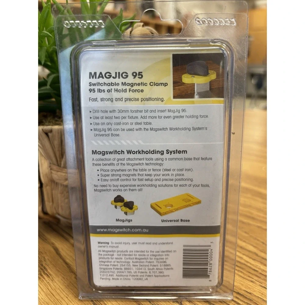 Magswitch MAGJIG 95 Switchable Magnetic Clamp 95 lb Hold Force Woodworking NEW